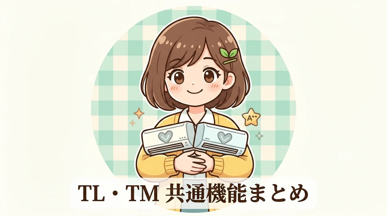 RAS-2215TLとRAS-2215TMの共通機能