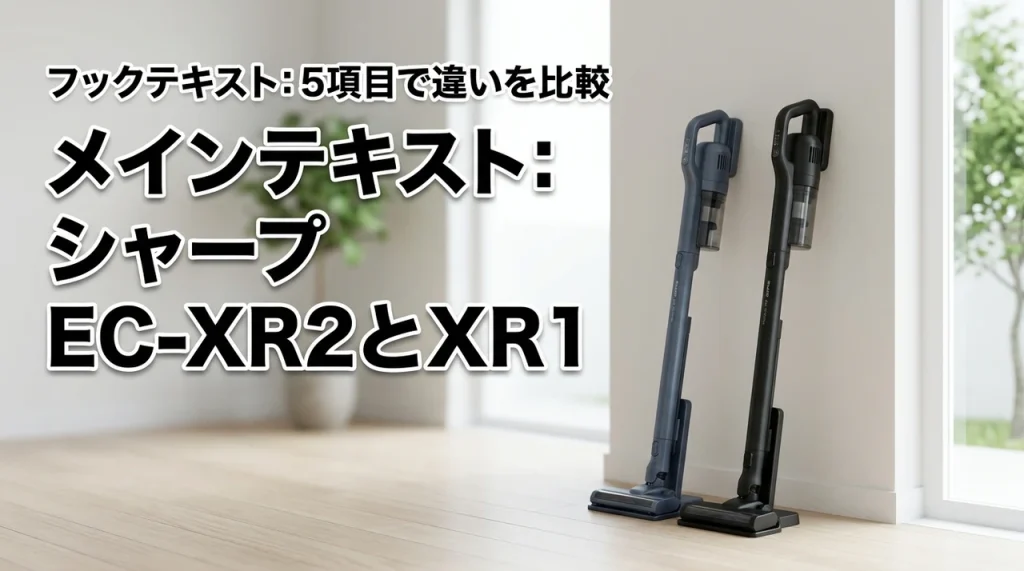 シャープRACTIVE Air STATION EC-XR2とEC-XR1を5項目で比較