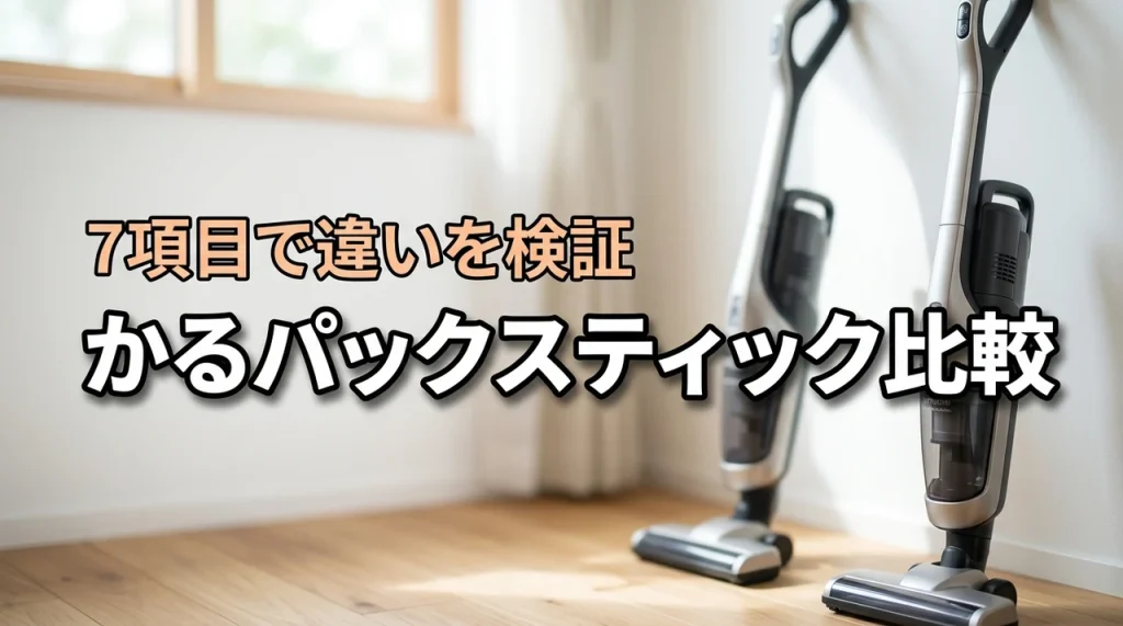 日立かるパックスティックPKV-BK50PとPKV-BK3Pを7項目で比較