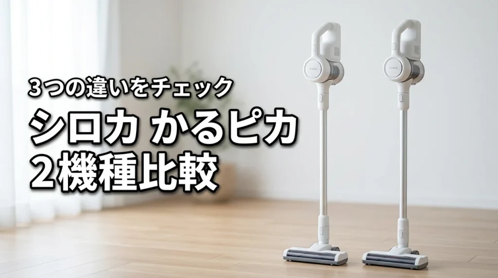 シロカかるピカSV-SP371とSV-SK371を比較！3つの違い