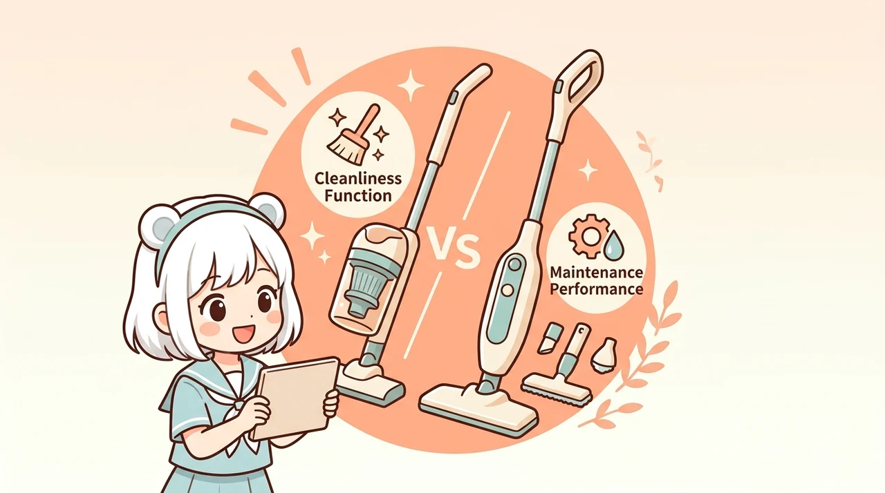 清潔機能とお手入れ性能を比較