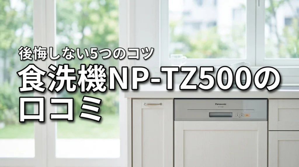 パナソニック食洗機NP-TZ500の口コミを徹底調査！買って後悔しない5つのポイント