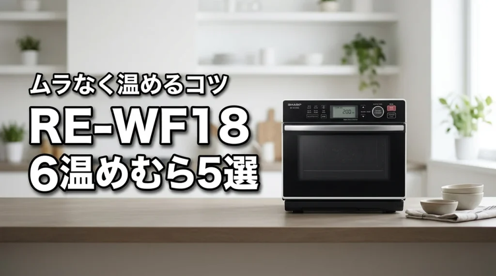 シャープ オーブンレンジRE-WF186の温めむらを減らすコツ5選