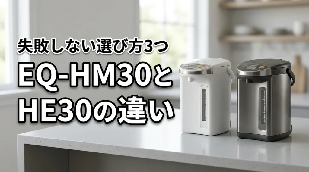 象印EQ-HM30とHE30の違いを比較!失敗しない選び方の3つのポイント