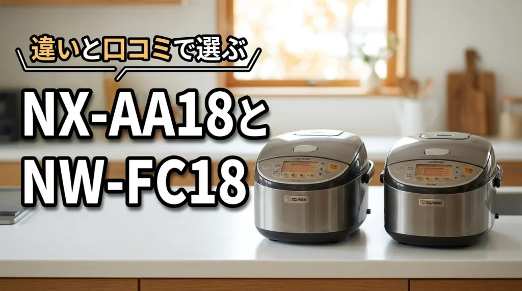 炎舞炊きNX-AA18とNW-FC18を比較！違いと口コミでわかった選び方