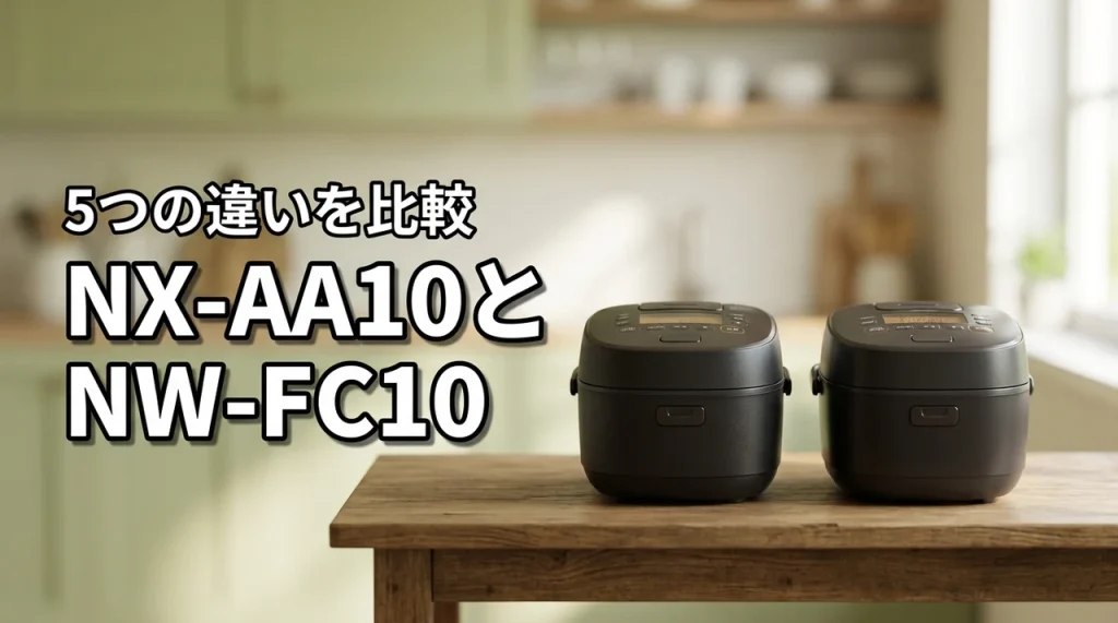 炎舞炊きNX-AA10とNW-FC10の違いを5つの視点で比較レビュー