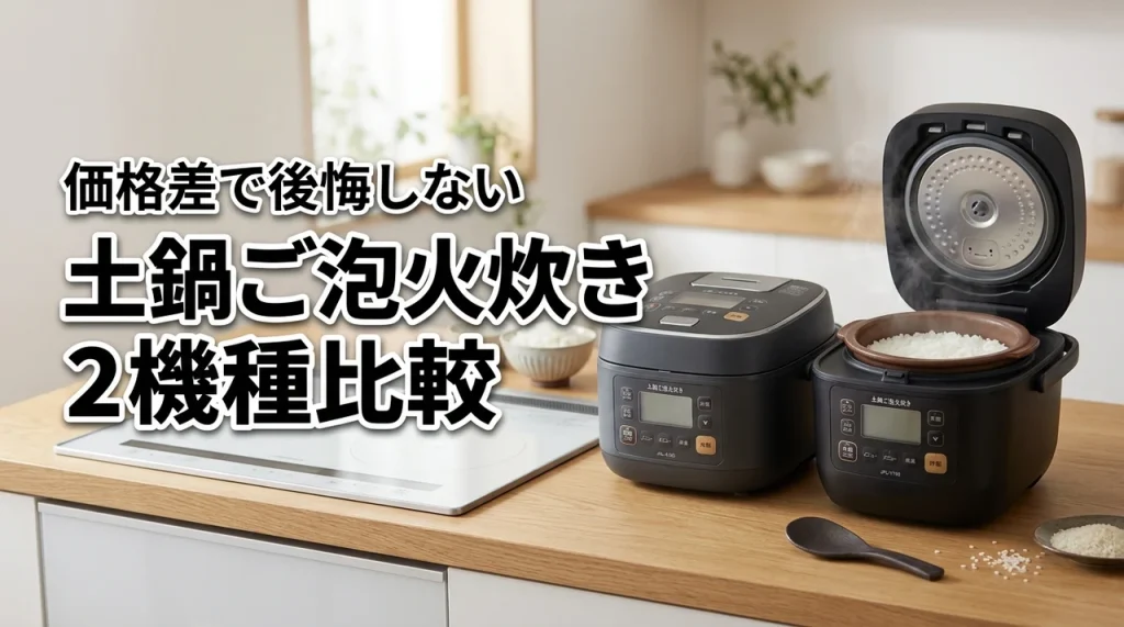 価格差に後悔しない！土鍋ご泡火炊きJRL-A100とJPL-Y100の比較で分かった結論