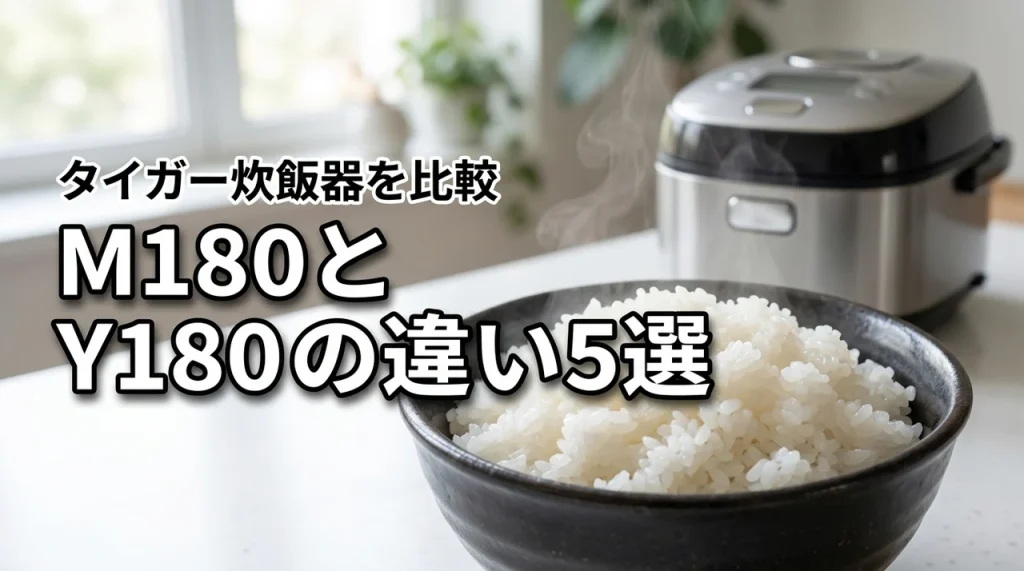 タイガーJPV-M180とJPV-Y180の違い5選！あなたに合う炊飯器はどっち？