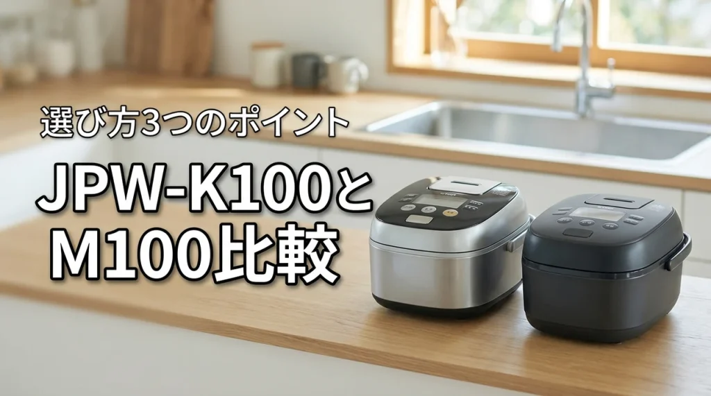 タイガーJPW-K100とJPW-M100の違いを比較！選ぶべき3つのポイントで悩み解決
