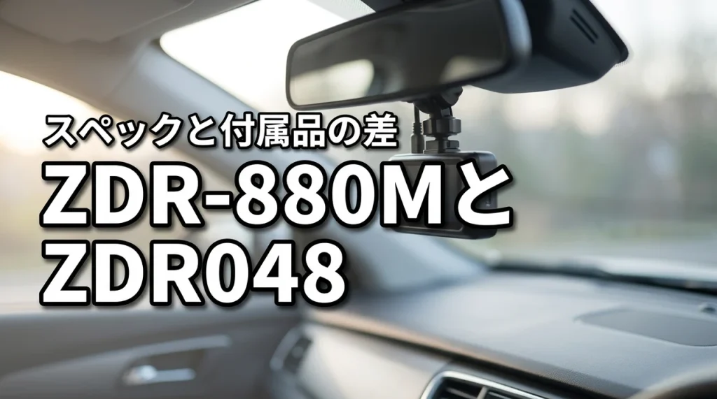 コムテックZDR-880MとZDR048の違いで迷ったら?スペックと付属品で後悔しない選び方