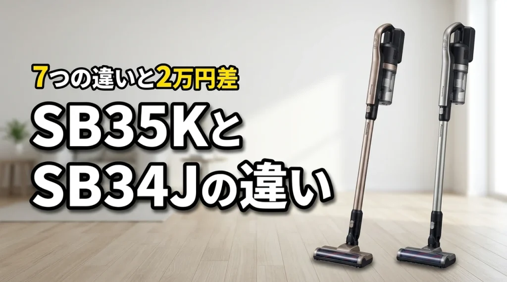 パナソニックのMC-SB35KとMC-SB34Jの違いは7つ!2万円の差を検証